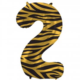 Tiger Chic Number 2 Balloon 86 cm