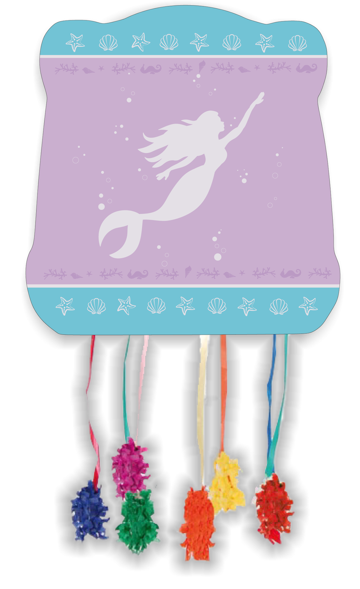 Piñata SIRÈNE BRILLE 28 x 33 cm