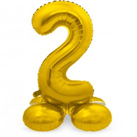 All / Accesorios y Decoración / Globos / Globos de Números Soporte / Globos Números Soporte Dorado