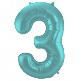 All / Accesorios y Decoración / Globos / Globos de Números / Globos Números Turquesa Mate
