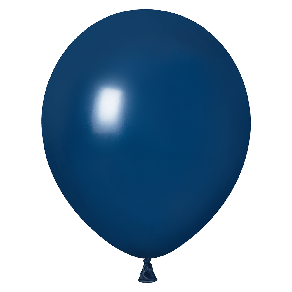 10 Globos Azul Oscuro Fashion 30 cm