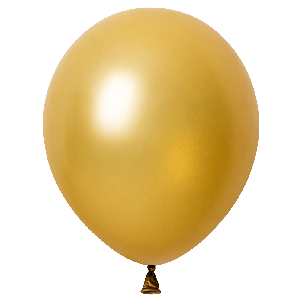 10 Globos Oro Metallic 30 cm