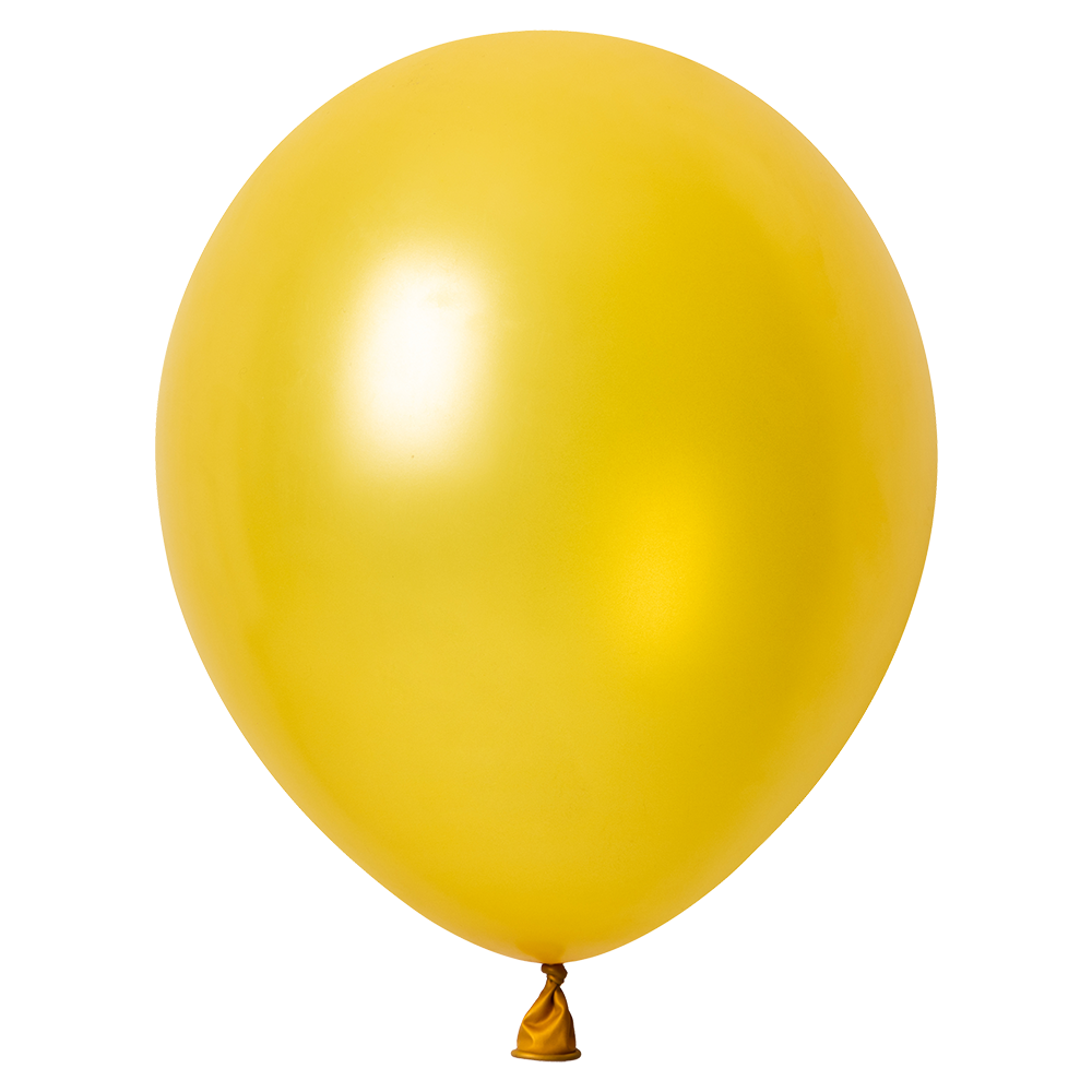 10 ballons métallisés or doux de 30 cm