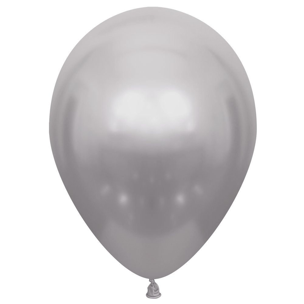 10 Globos Plata Glossy 30 cm