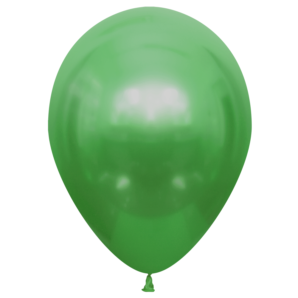 10 Globos Verde Glossy 30 cm