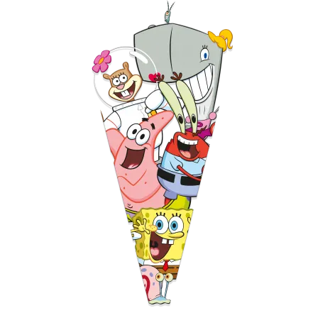 100 Bolsa Cono 20 X 40 Bob Esponja