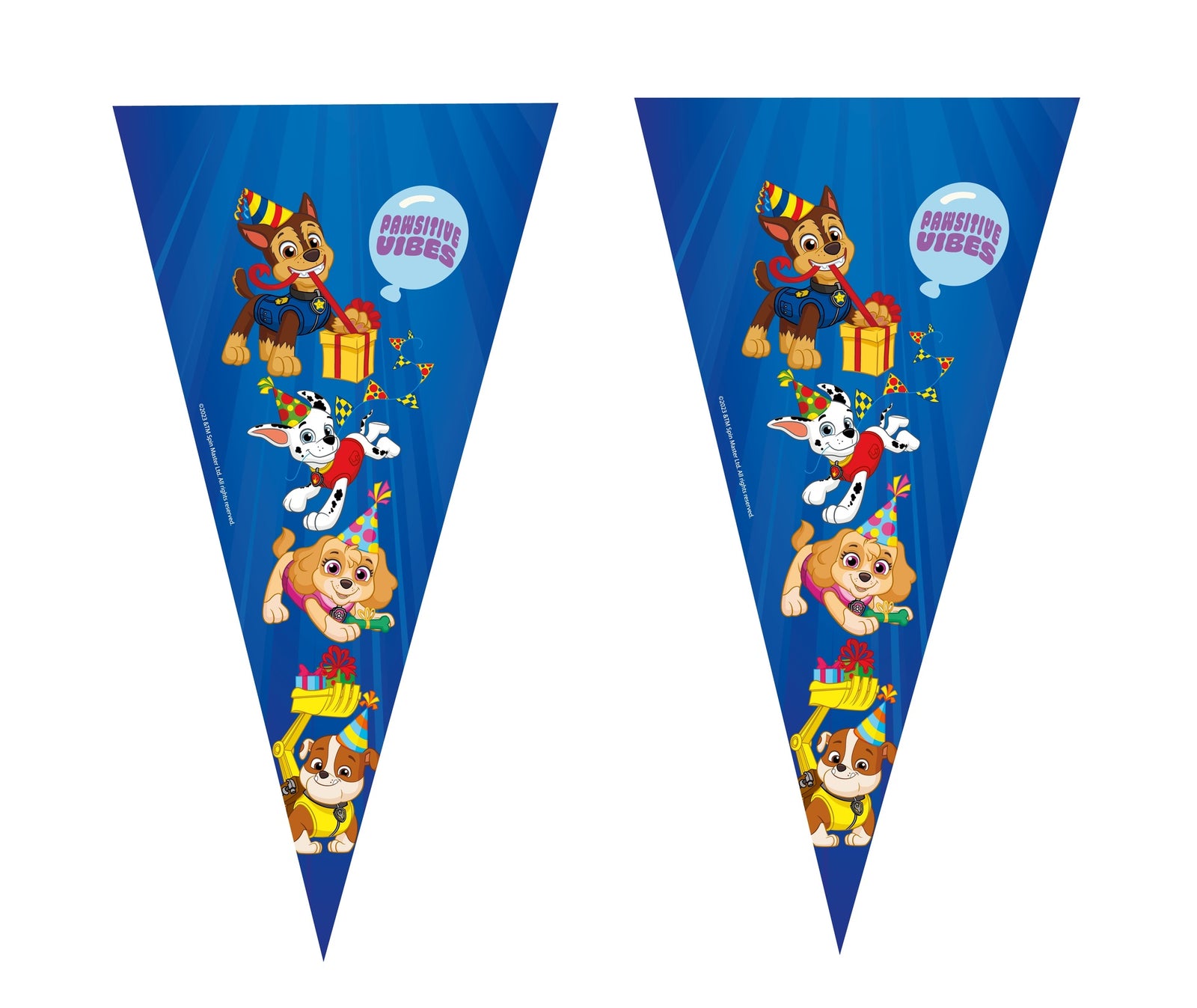 100 Bolsa Cono 20 X 40 Patrulla Canina