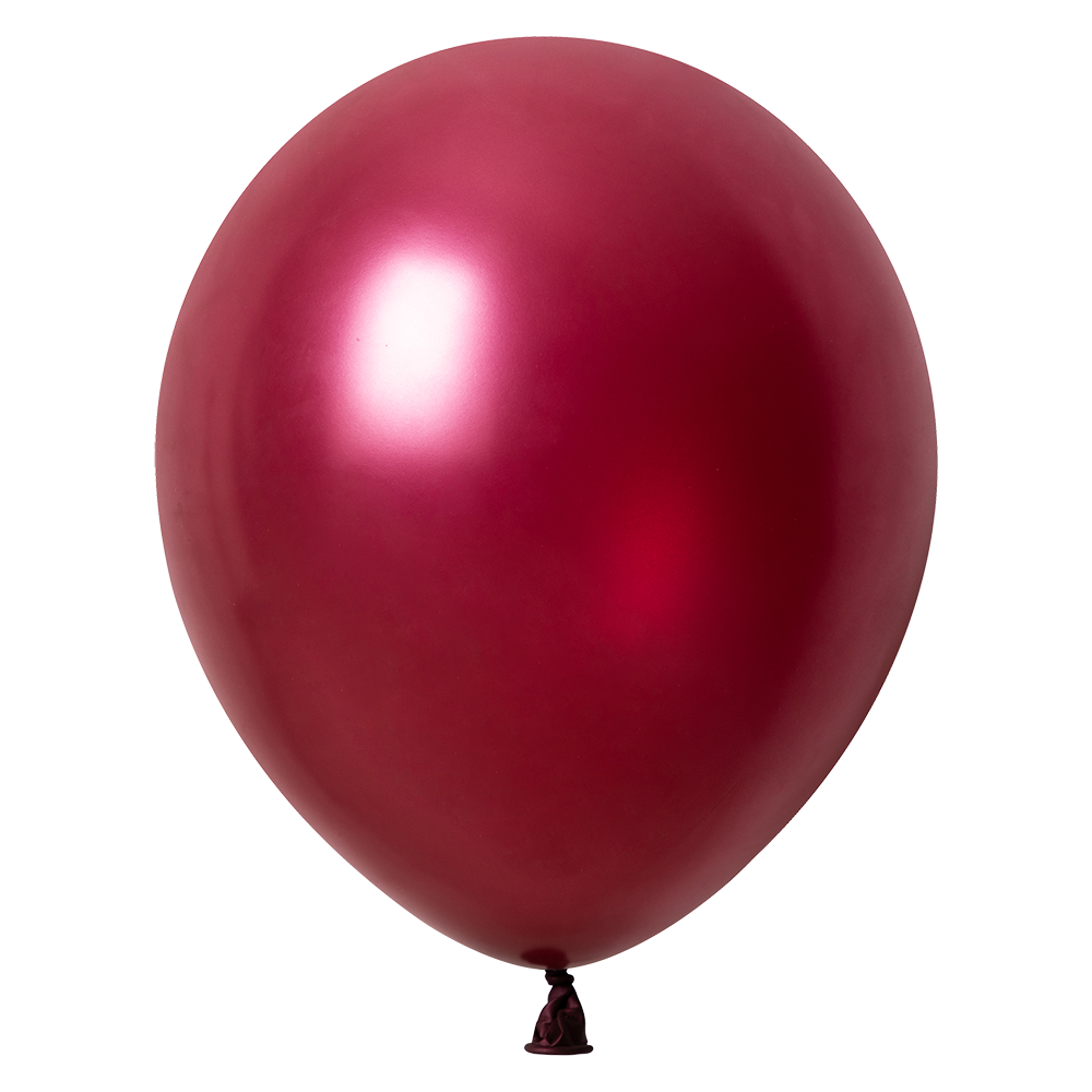 100 palloncini metallizzati bordeaux da 30 cm