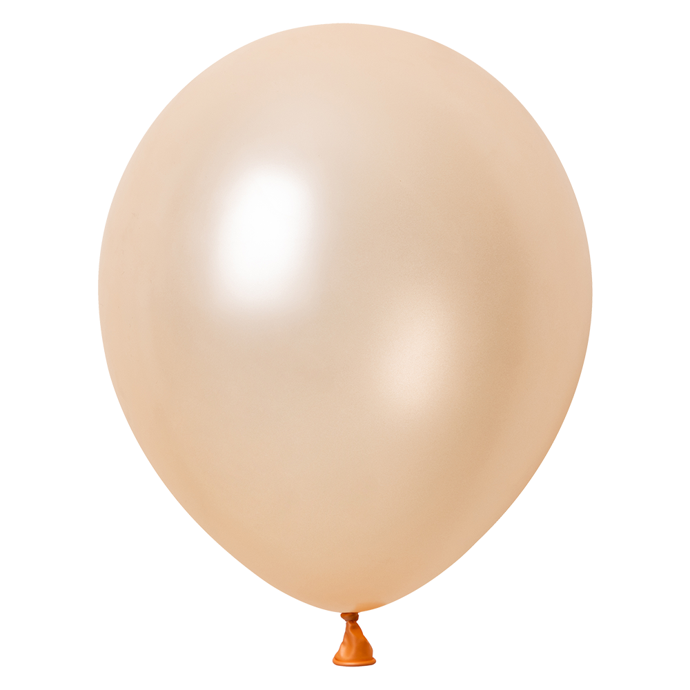100 Globos Melocotón Metallic 30 cm
