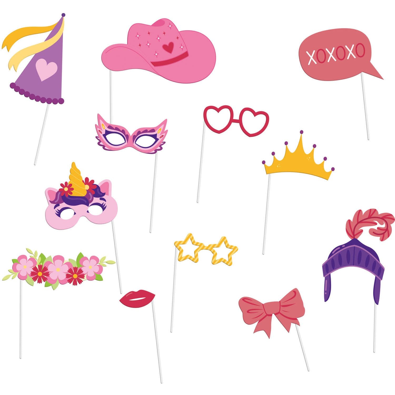 12 Accesorios Photocall Niña Stripetastic