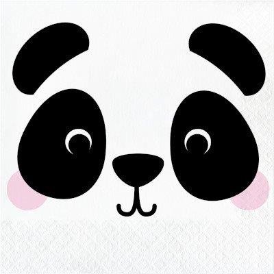 16 Servilletas 33 cm PANDA ANIMAL FACES