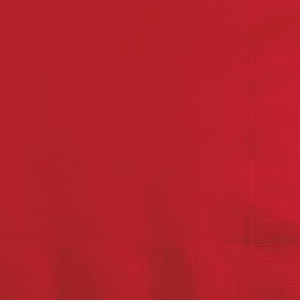 20 SERVILLETAS 25 CM CLASSIC RED