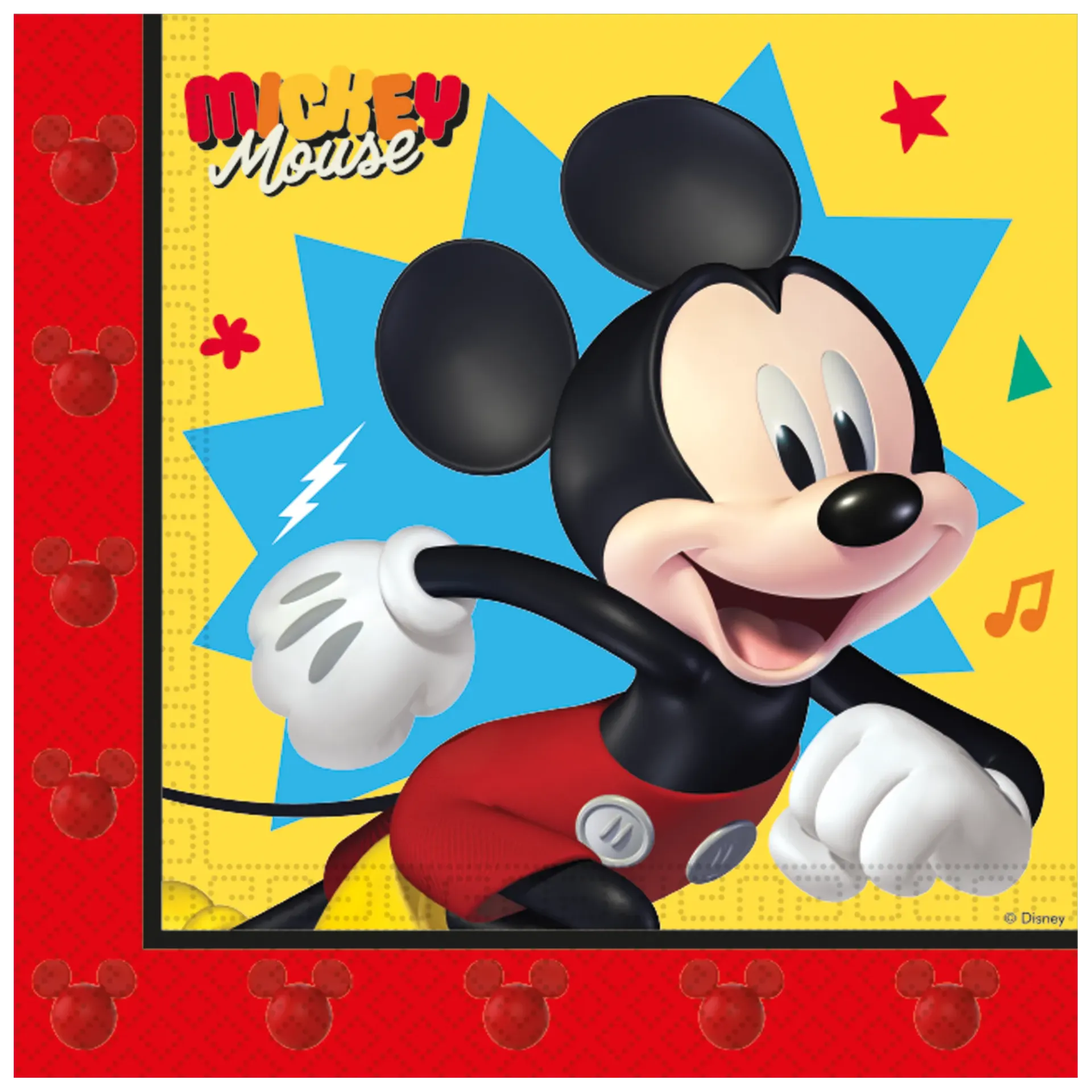 20 SERVIETTES 33 CM MICKEY FUN