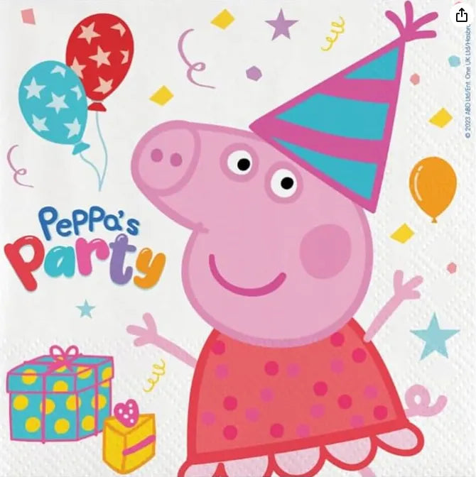 20 Servilletas 33 Cm Peppa Pig