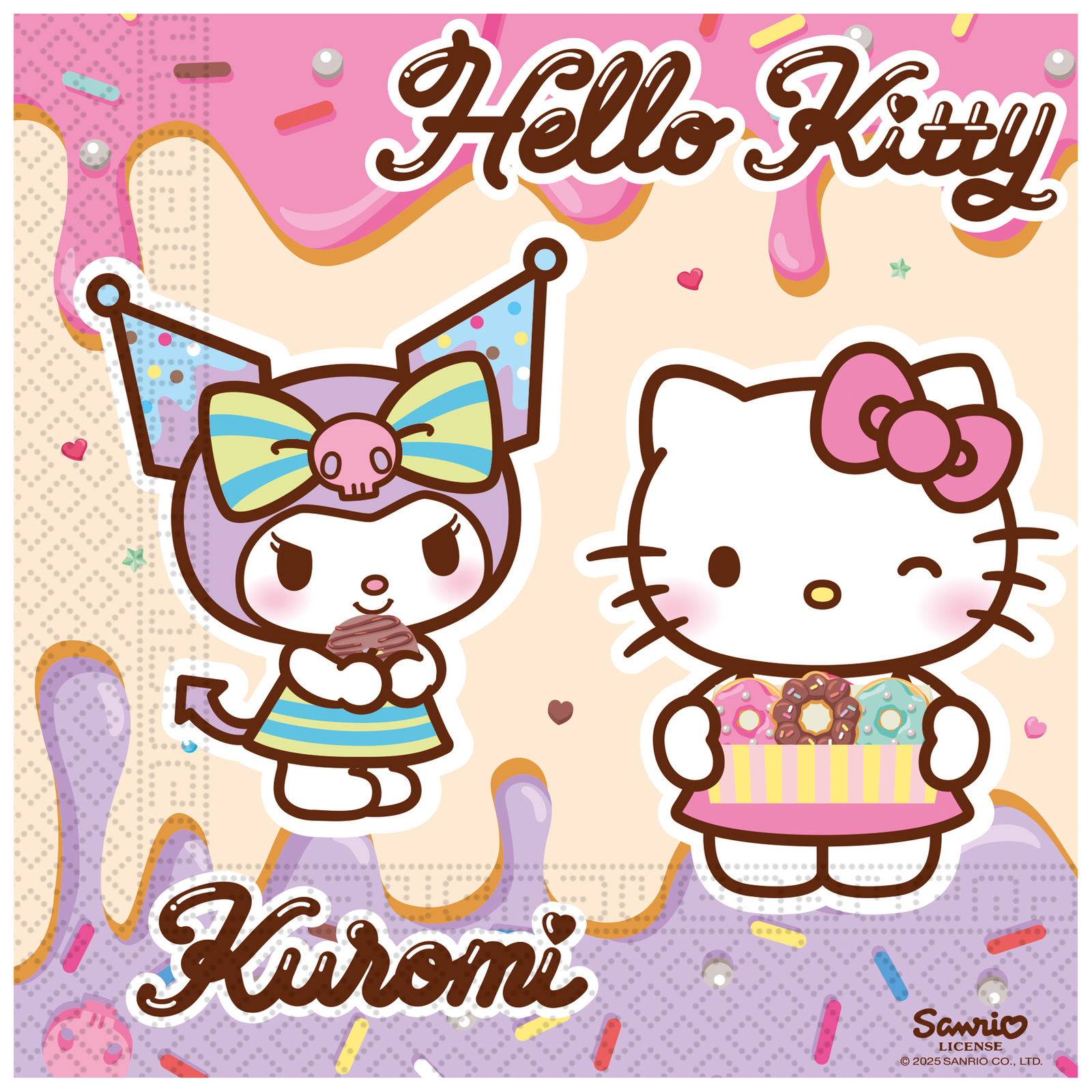 20 Servilletas Kuromi 33 cm