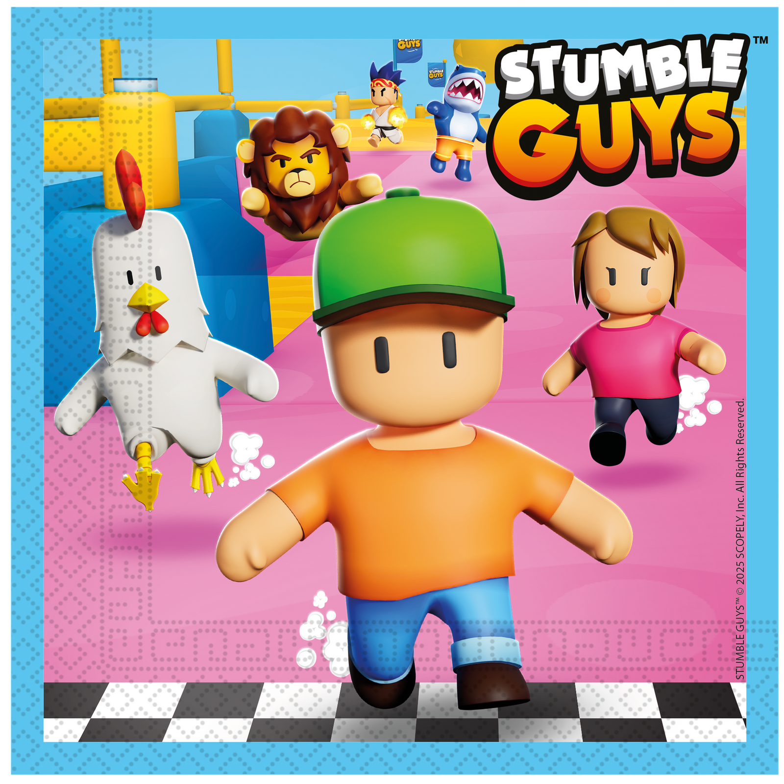20 Servilletas Stumble Guys 33 cm