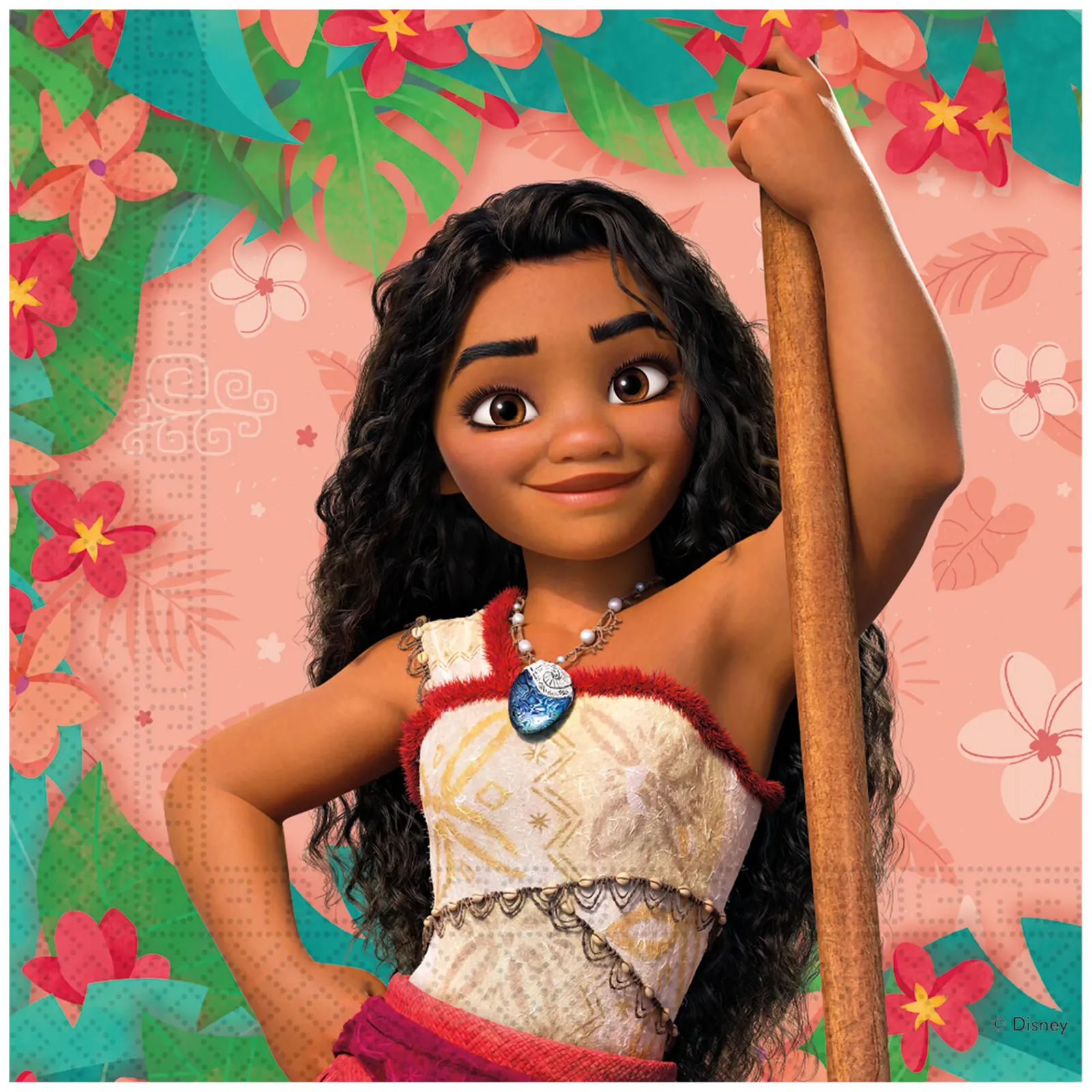 20 serviettes en papier Moana 33 cm