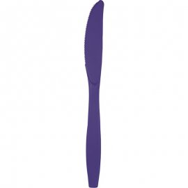24 CUCHILLOS PLASTICO PREMIUM PURPLE