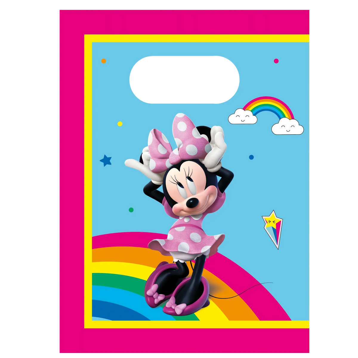4 PAPER BAGS MINNIE RAINBOW