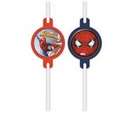 4 cannucce di carta di Spiderman