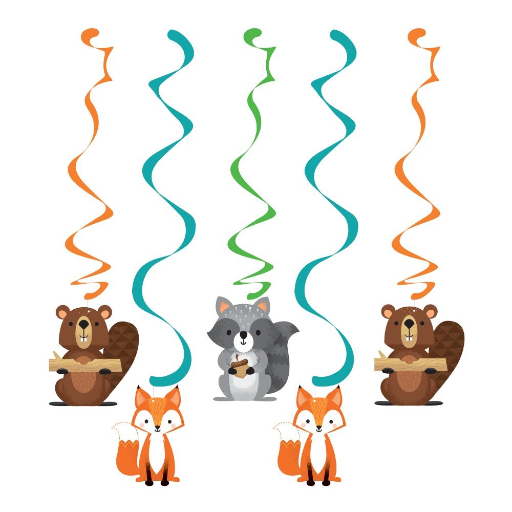 5 Colgantes Forest Animals WOODLAND
