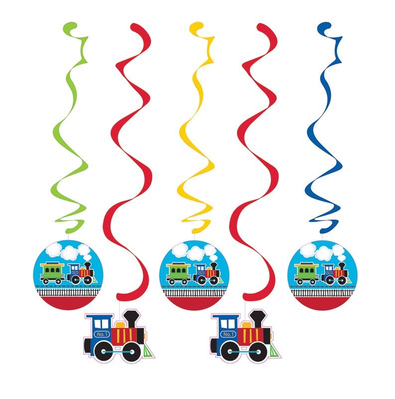 5 DECORACIONES COLGANTES LIL TRAIN