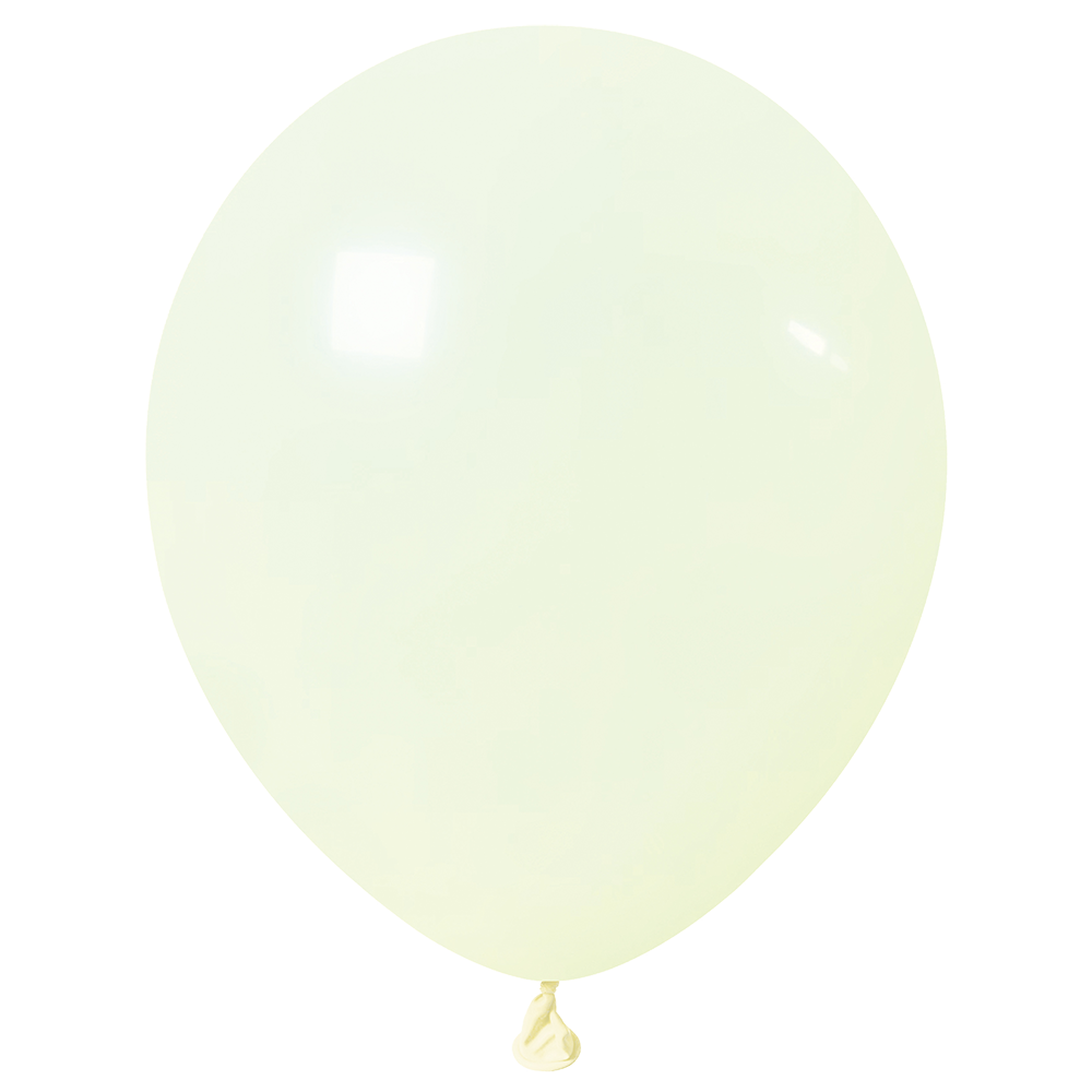 50 Globos Amarillo Light Pastel 30 cm