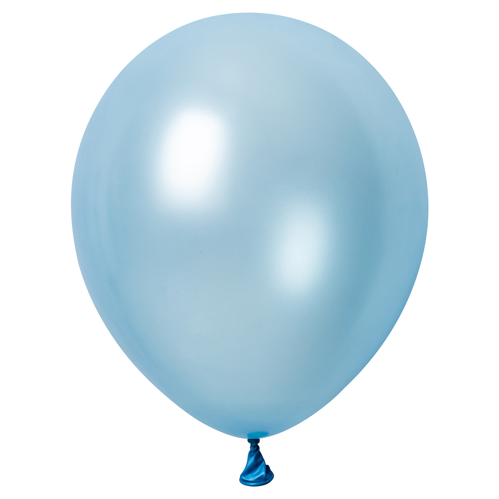 50 Globos Azul Claro Metallic 30 cm