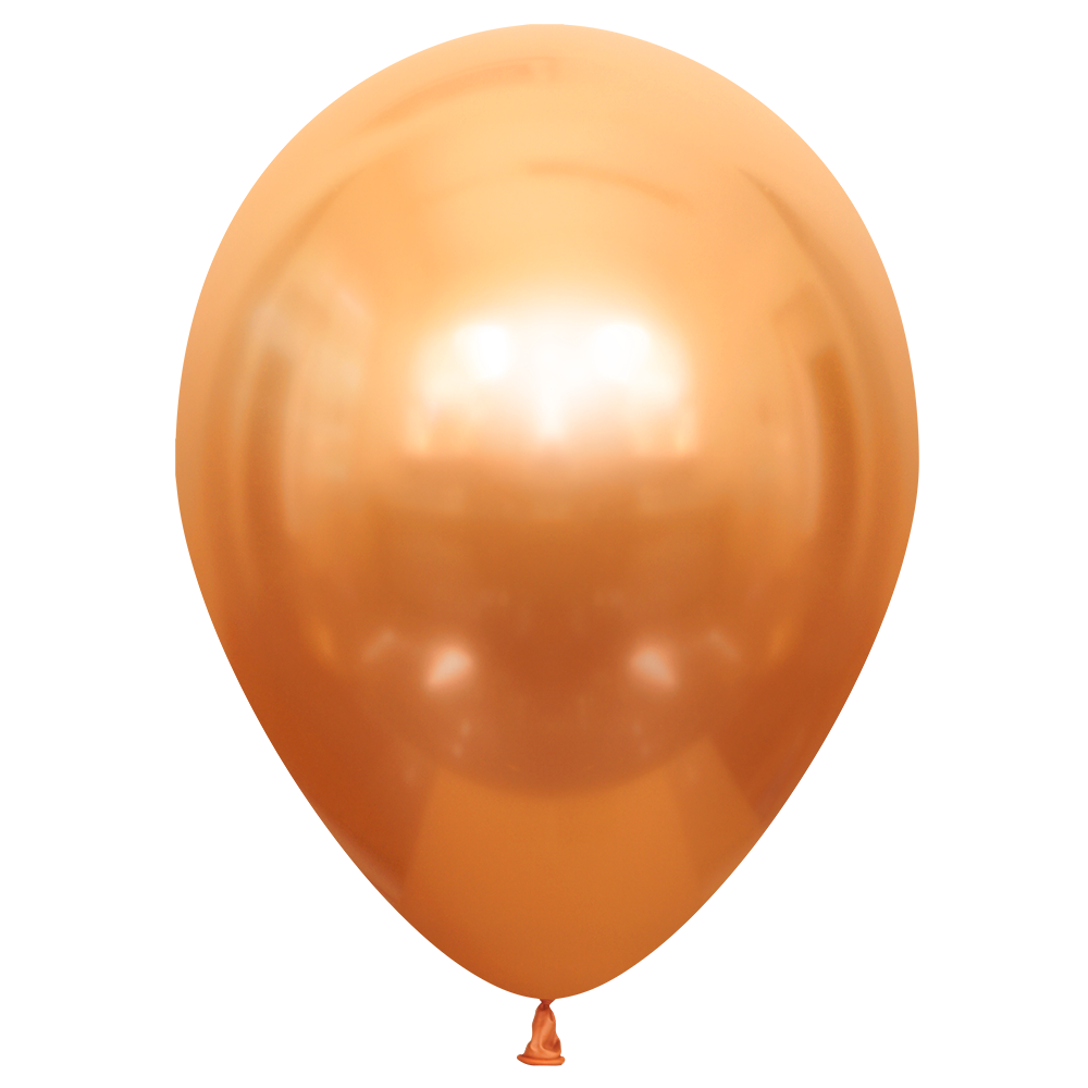 50 ballons en cuivre brillant de 30 cm