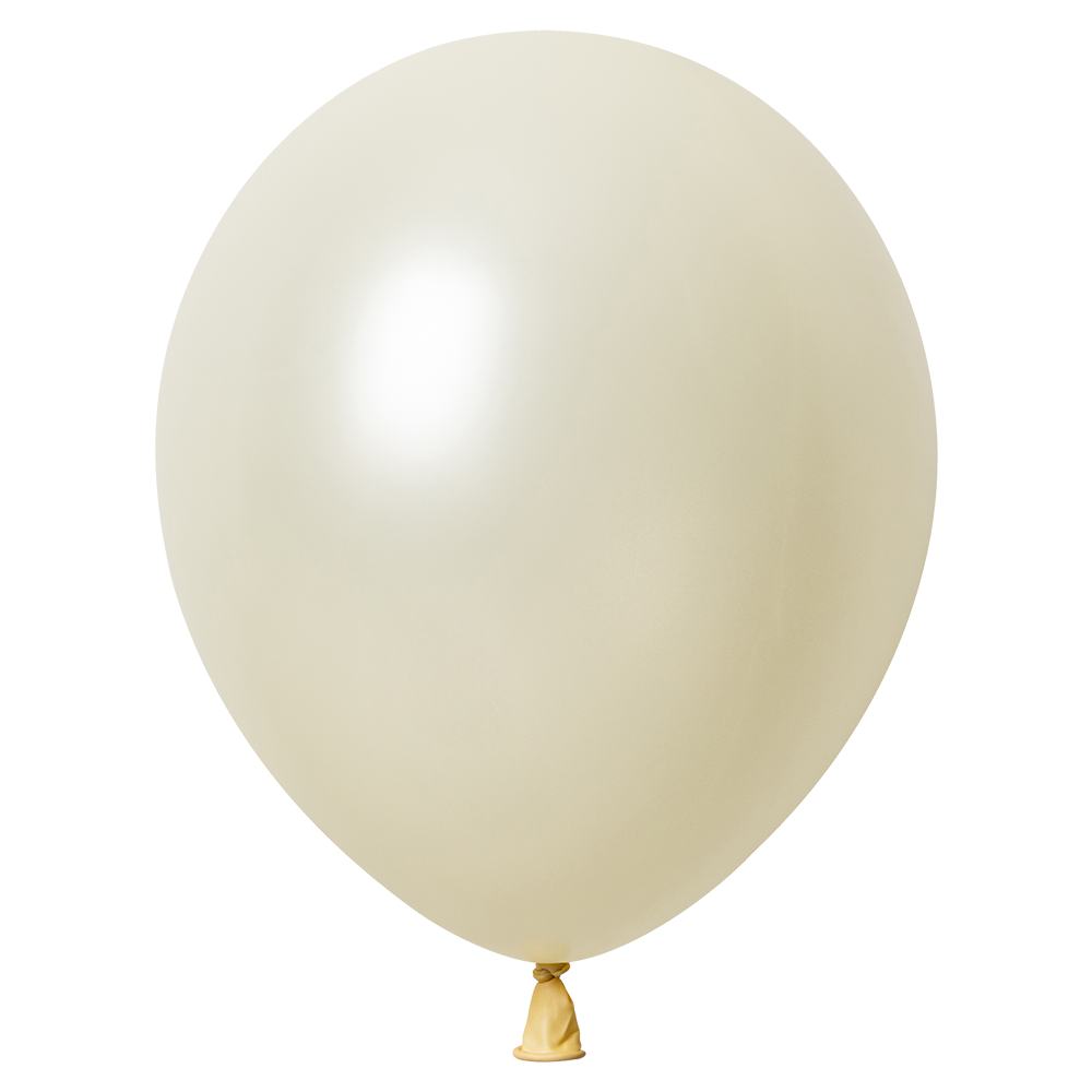 50 Globos Marfil Metallic 30 cm