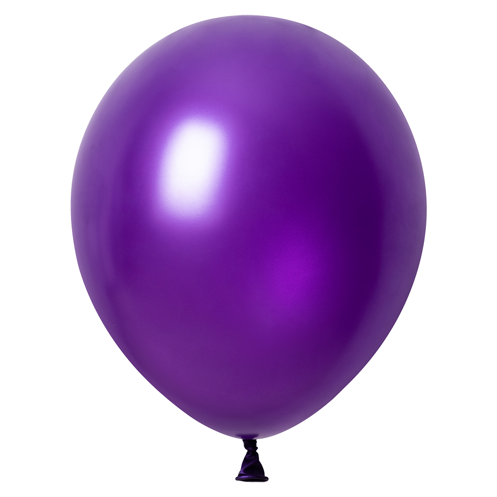 50 palloncini viola metallizzati da 30 cm