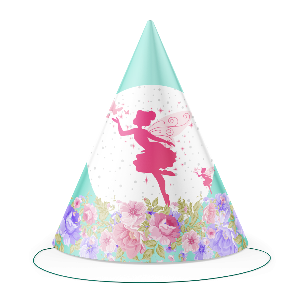 6 Gorros Floral Fairy