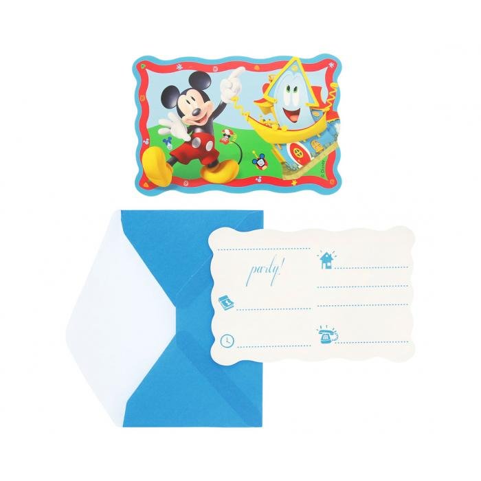6 INVITATIONS MICKEY