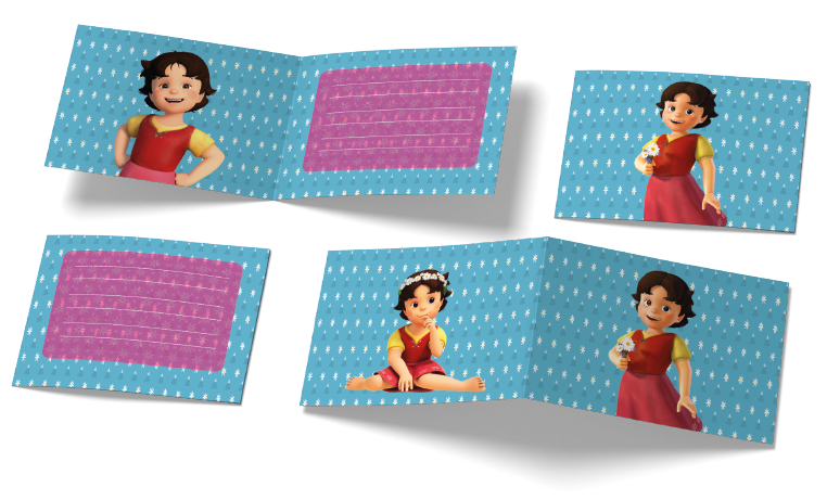 6 Invitaciones Heidi 240 x 80 mm