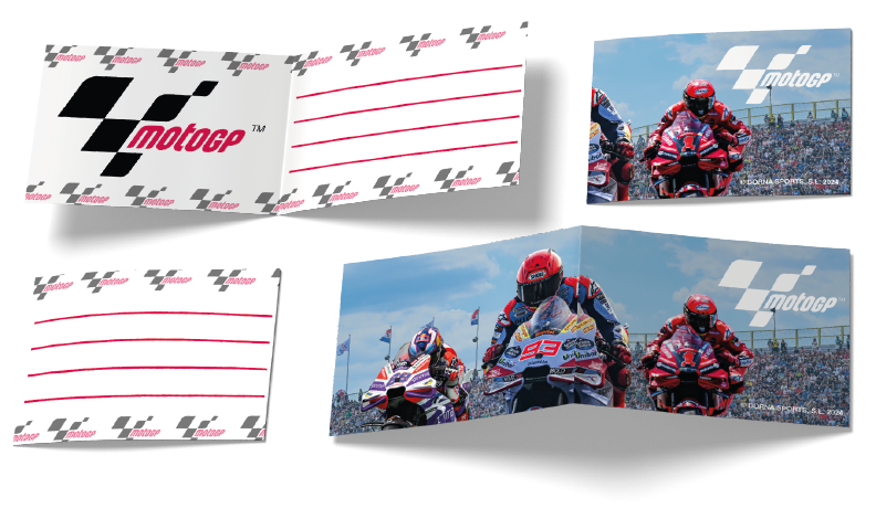 6 Invitaciones Moto Gp 240 x 80 mm