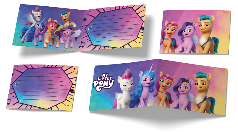 6 Invitaciones My Little Pony 240 x 80 mm