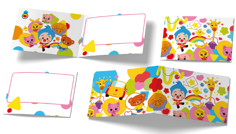 6 Invitaciones Payaso Plimplim 240 x 80 mm