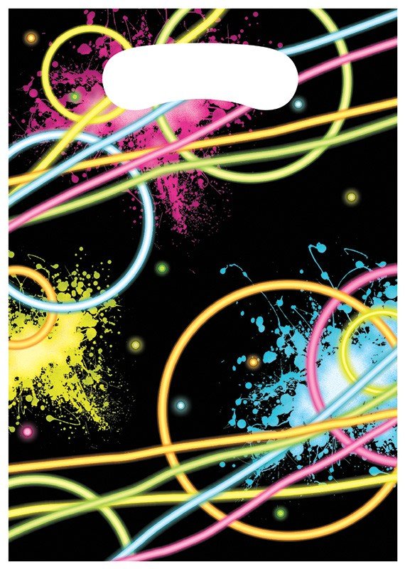 8 BOLSAS 23 x 16 GLOW PARTY