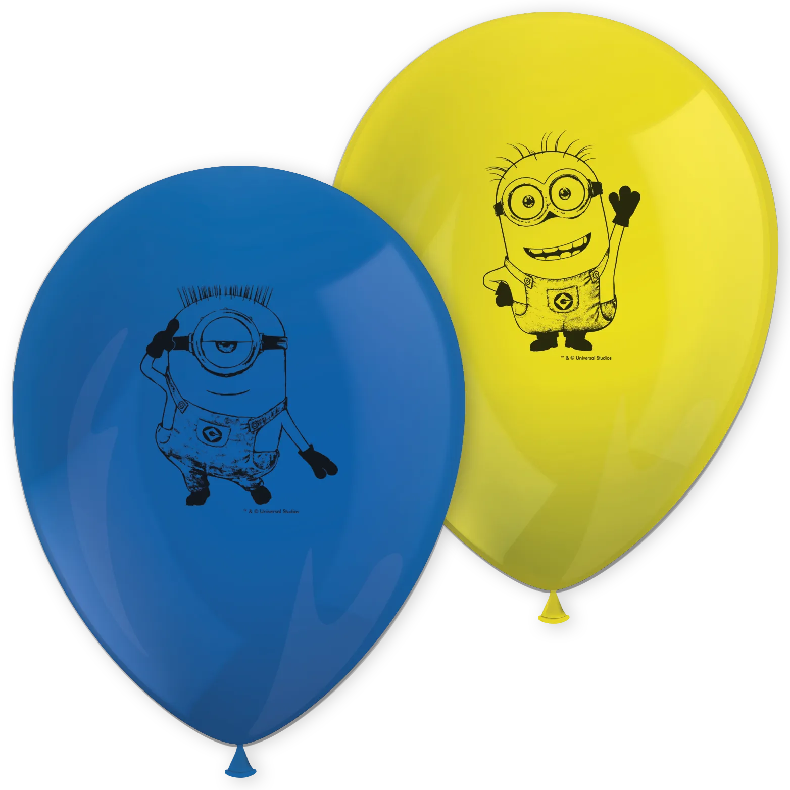 8 GLOBOS DE LATEX MINIONS