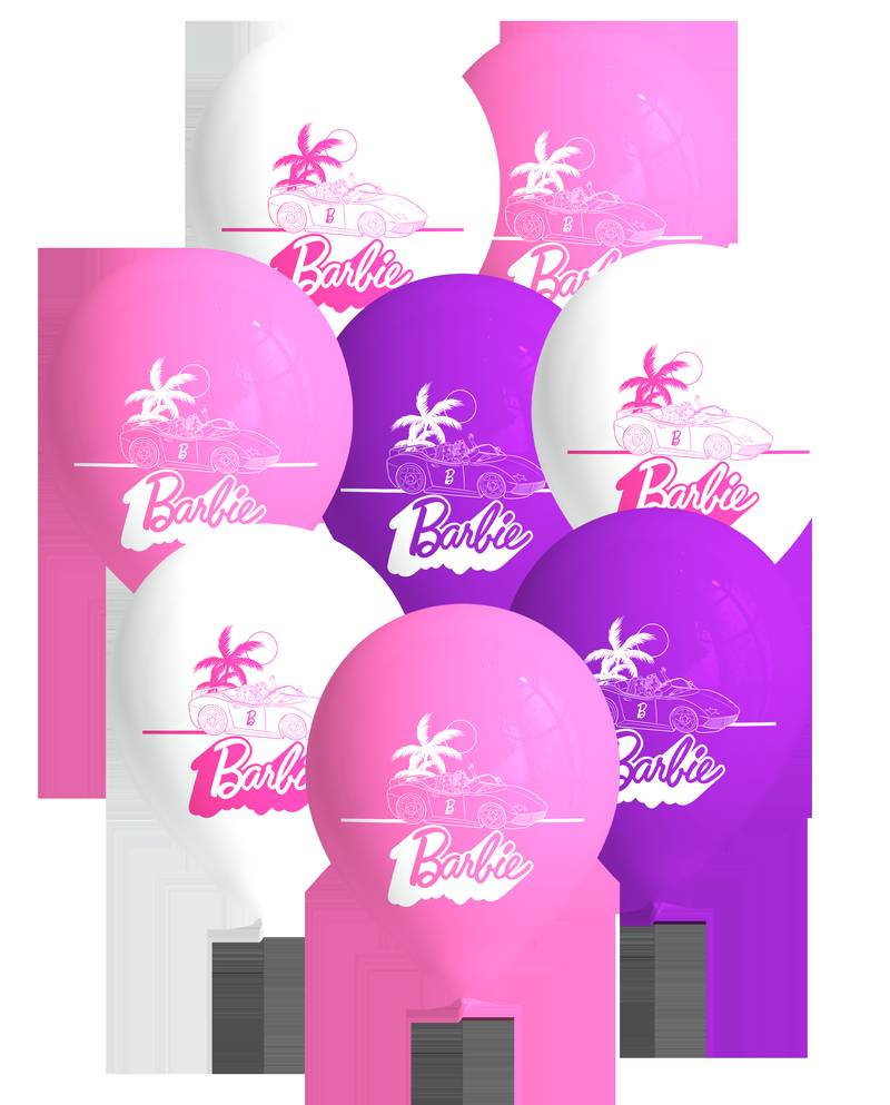 8 palloncini in lattice di Barbie