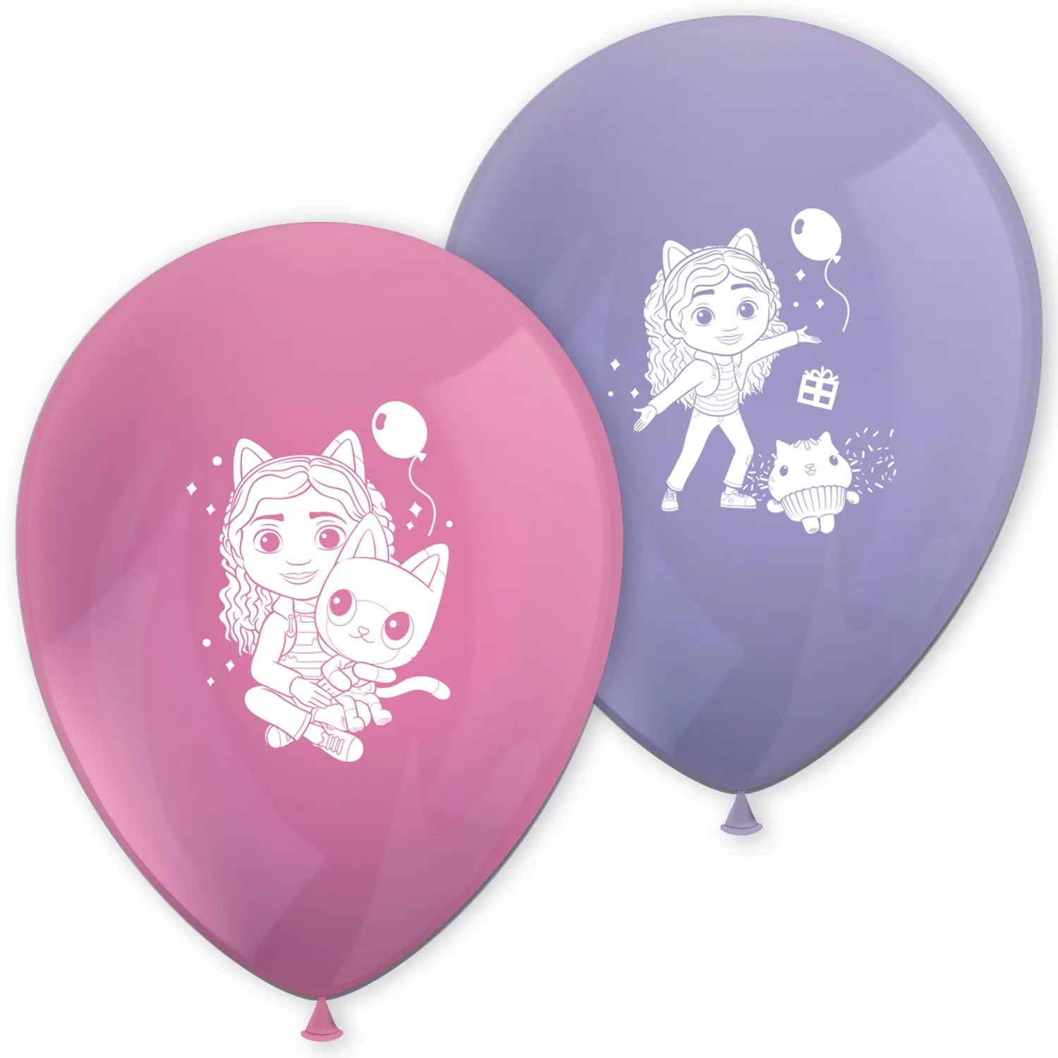 8 GLOBOS LATEX GABBYS DOLLHOUSE
