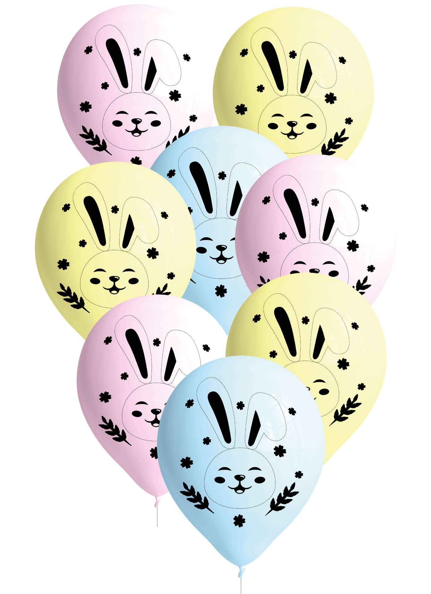 8 Globos Bunny 27 cm