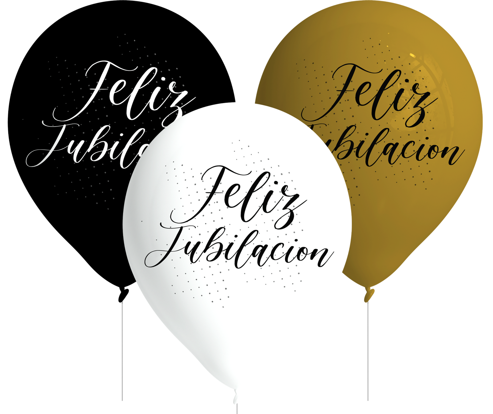 8 Globos Jubilación 27 cm