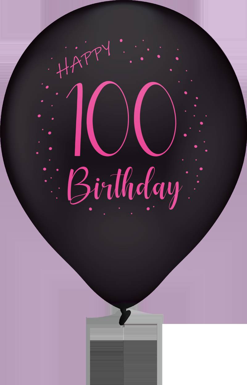 8 ballons en latex rose élégant 100