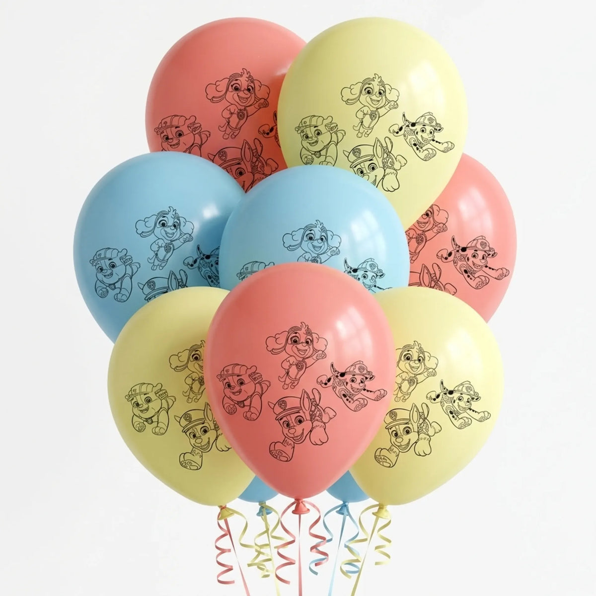 8 palloncini in lattice Paw Patrol