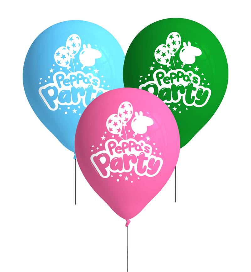 8 Globos Latex Peppa Pig