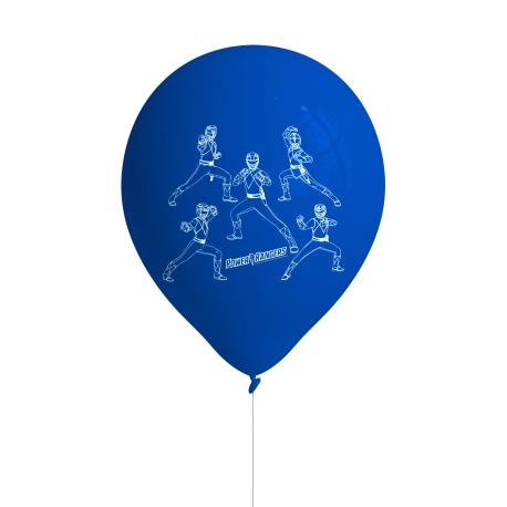 8 palloncini in lattice Power Rangers