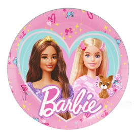 8 PLATOS 18 CM BARBIE