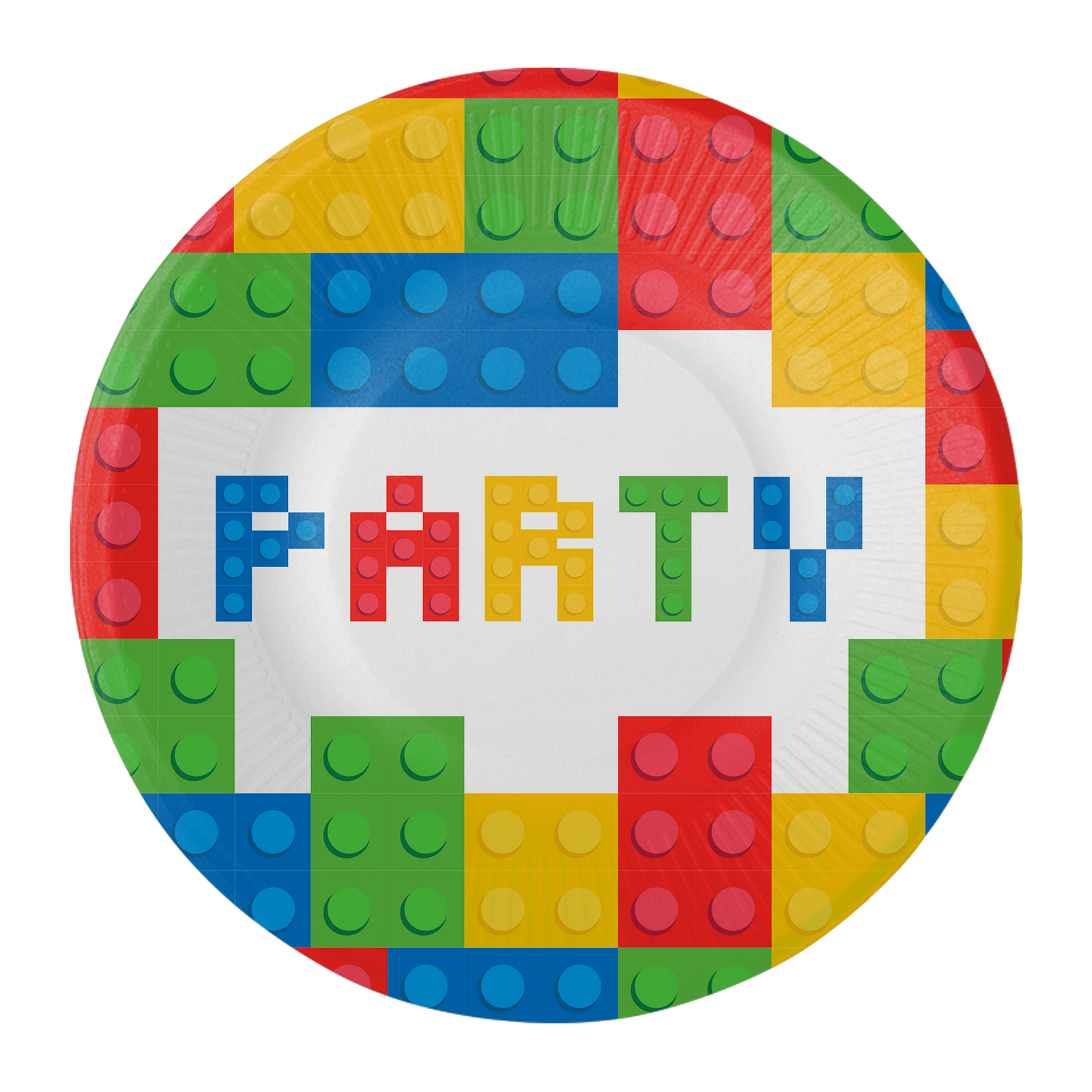 8 PLATOS 18 CM BLOCK PARTY