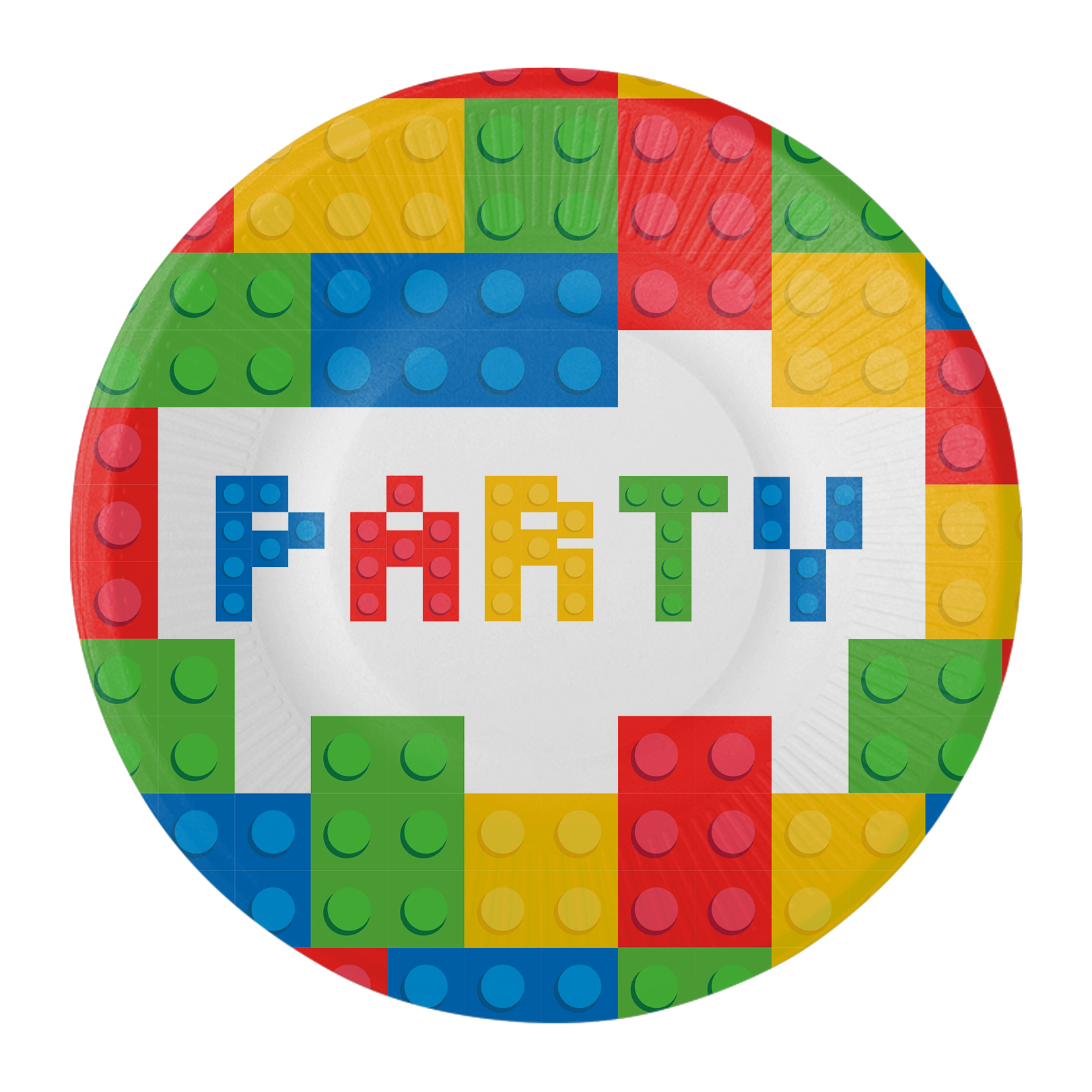 8 PLATOS 18 CM BLOCK PARTY